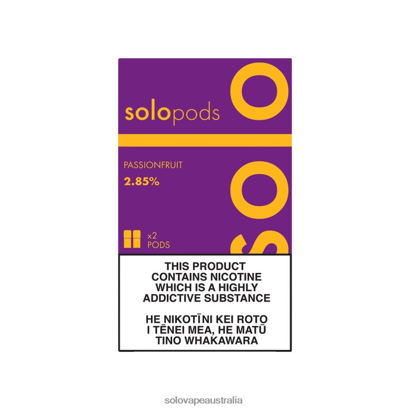 Passionfruit Solo Replacement Pod 2-Pack ZN6LB056 | Solo Vape Nicotine